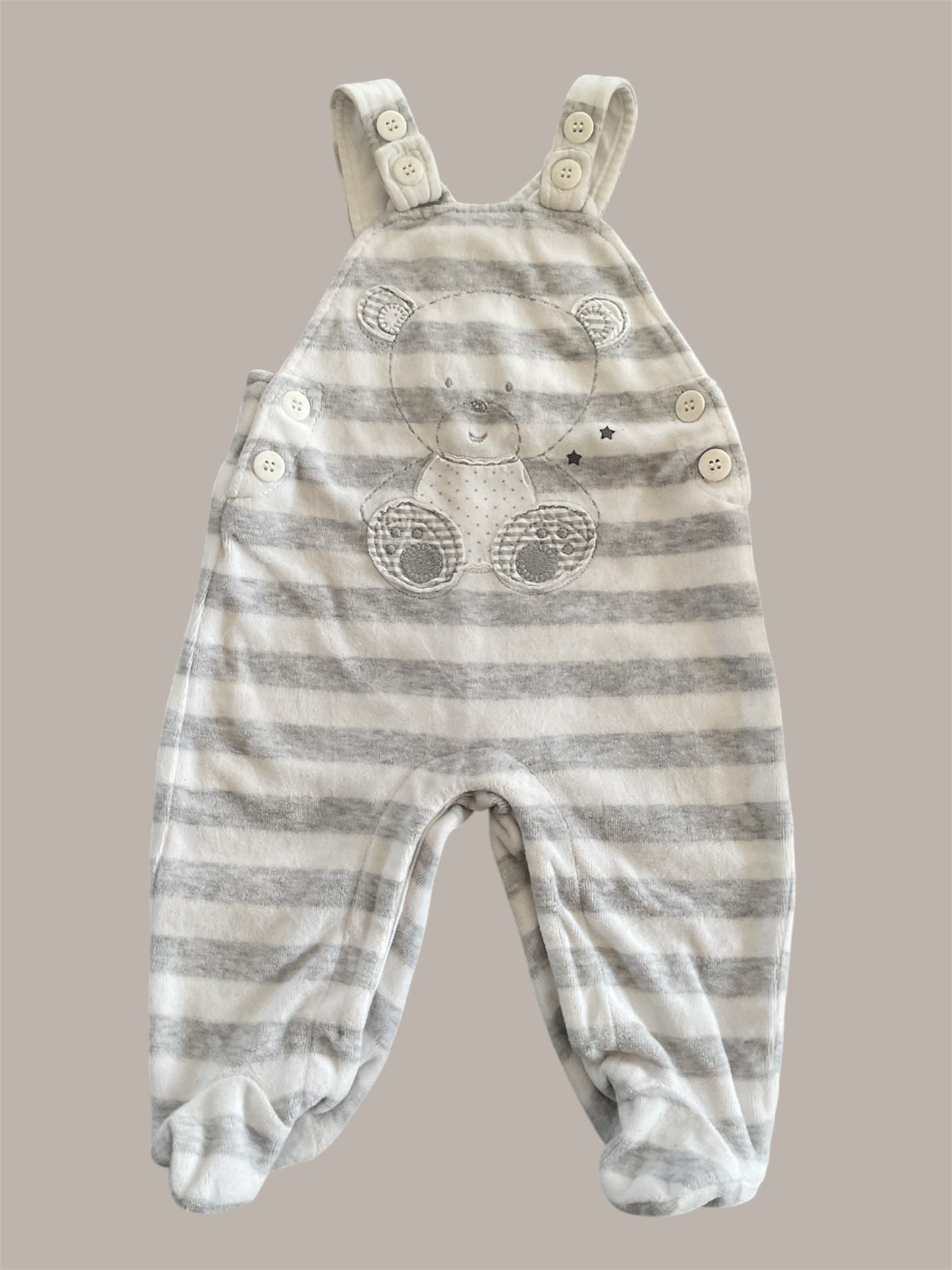Pyjama mixte en velours. 6 mois.