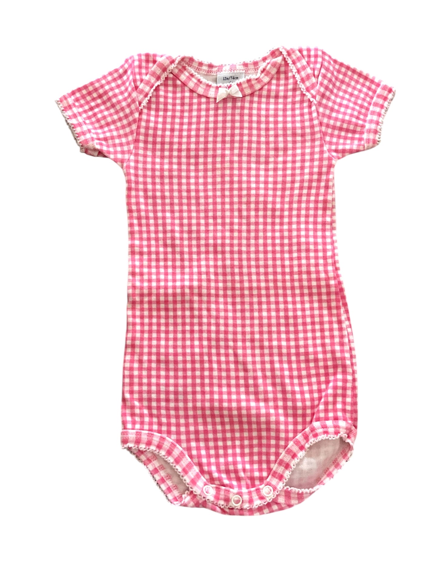Body manches courtes fille. Petit Bateau. 12 mois