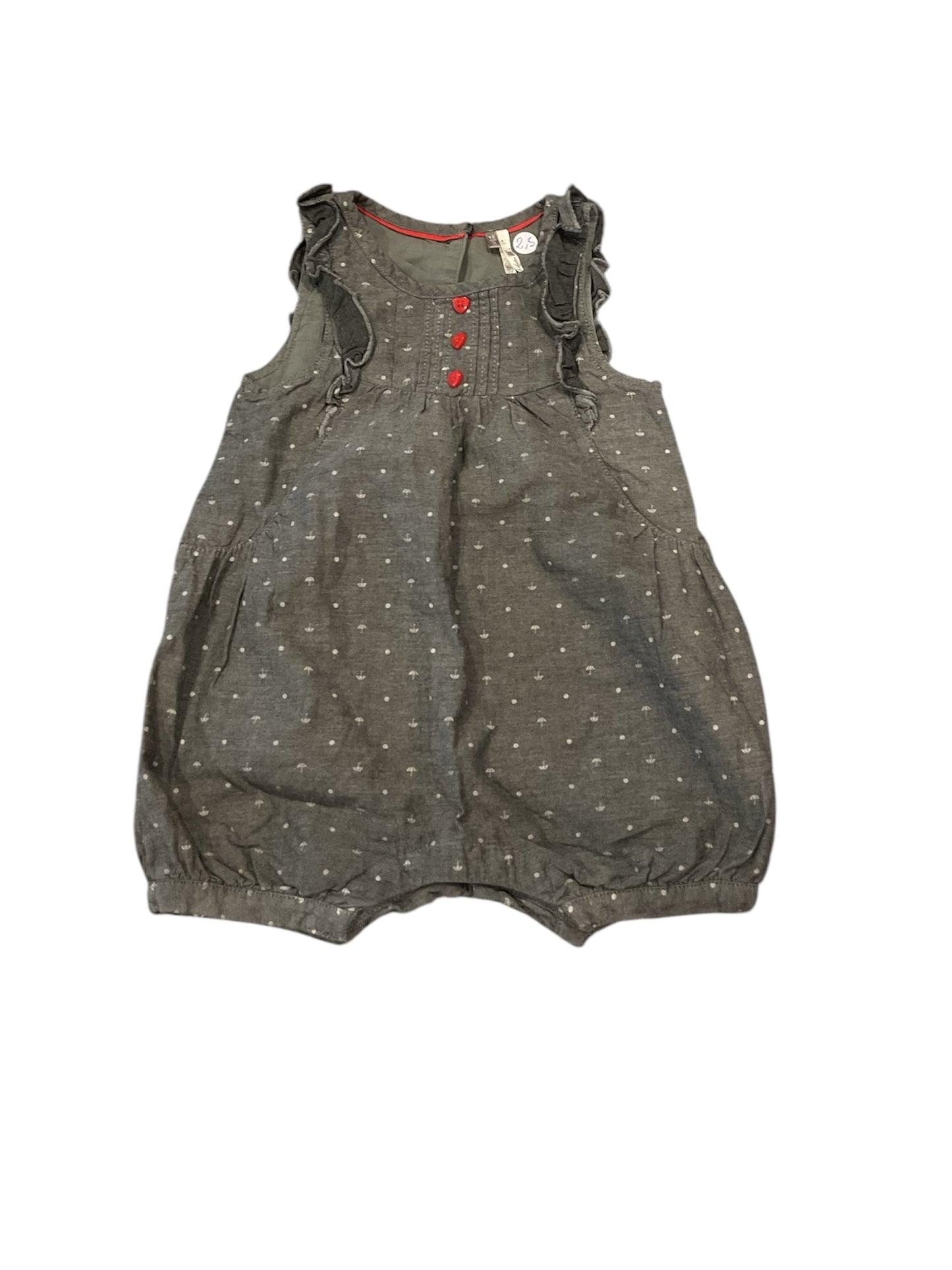 Combi-short fille 12 mois.