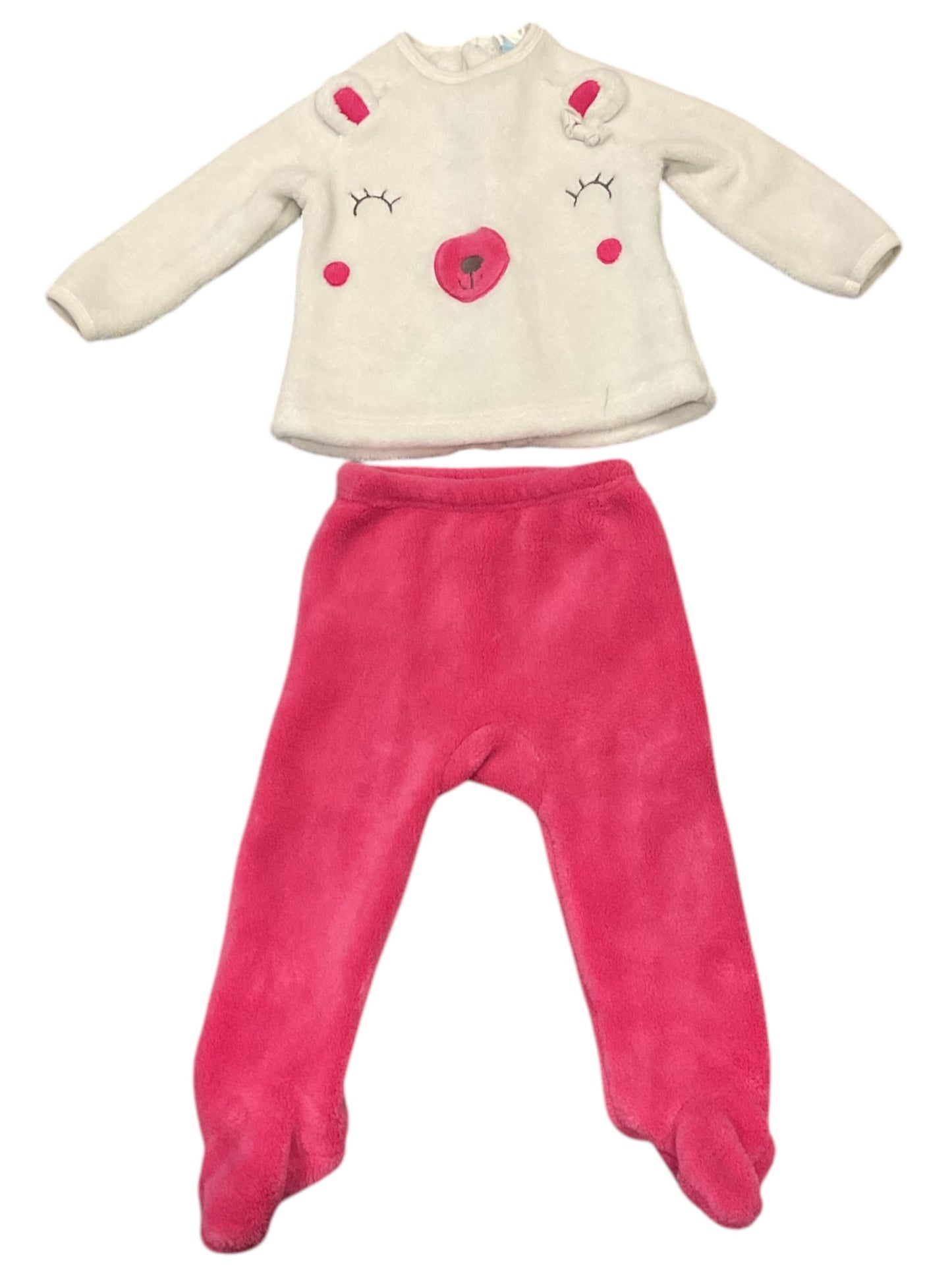 Pyjama polaire 2 pièces pour fille. 18 mois.