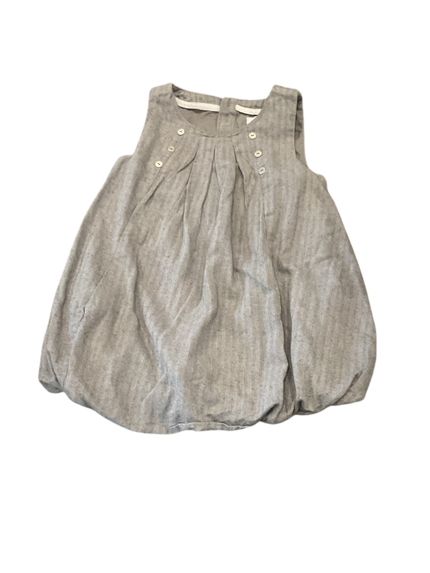 Robe boule sans manches grise. 18 mois.