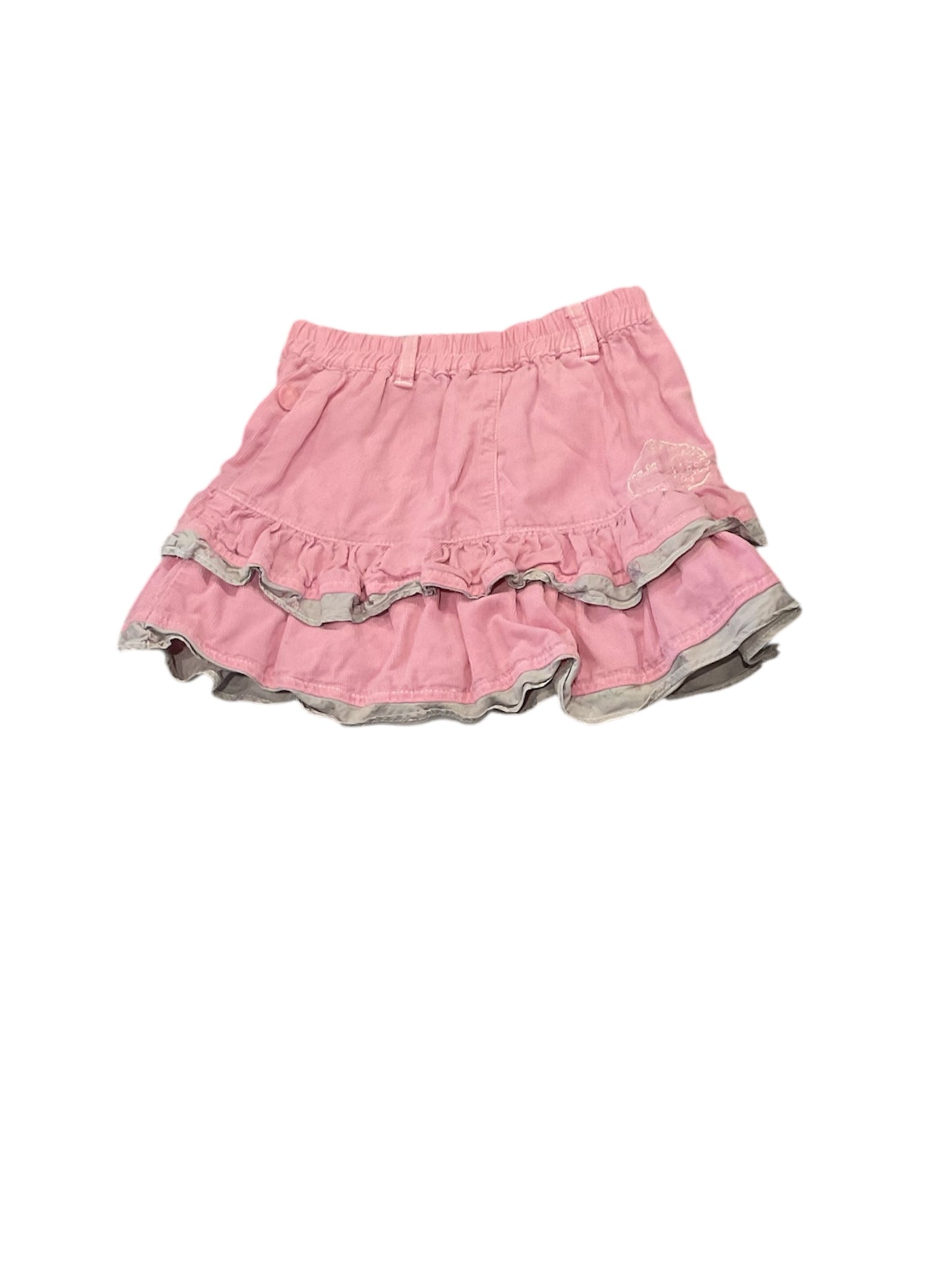 Jupe en velours rose. 23 mois