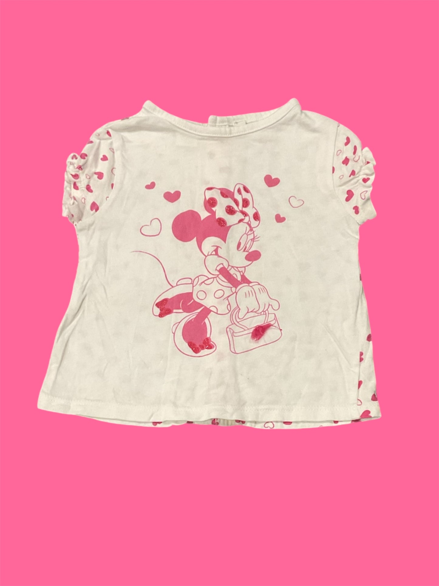 Teeshirt pour bébé fille « Minnie ». 6 mois.