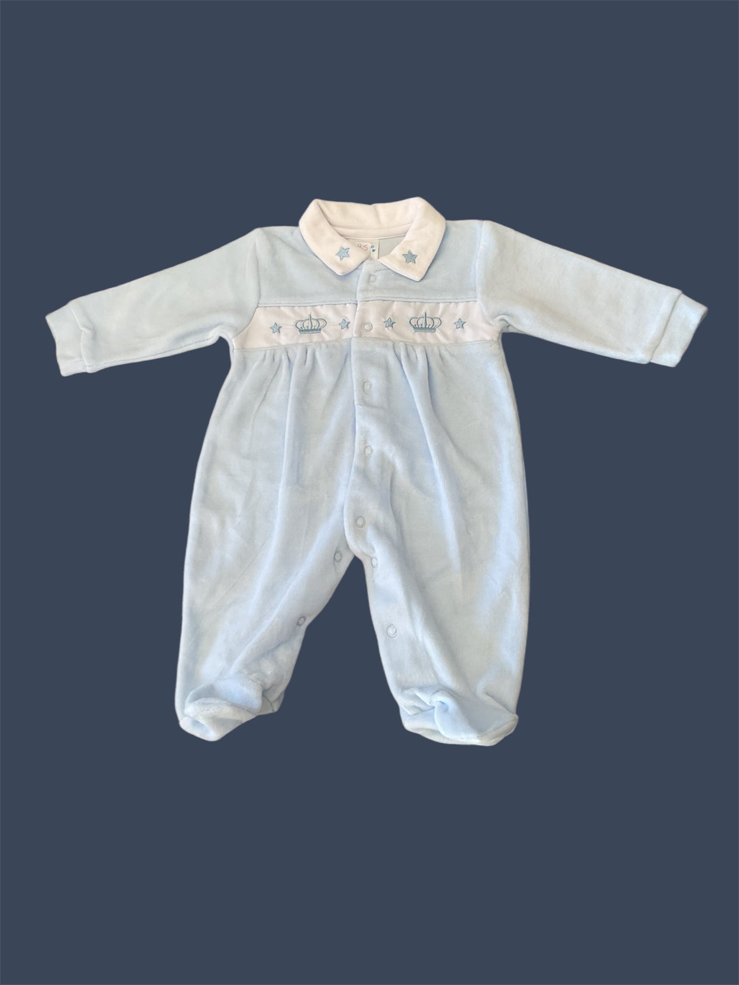 Pyjama velours tout doux. 3-6 mois.