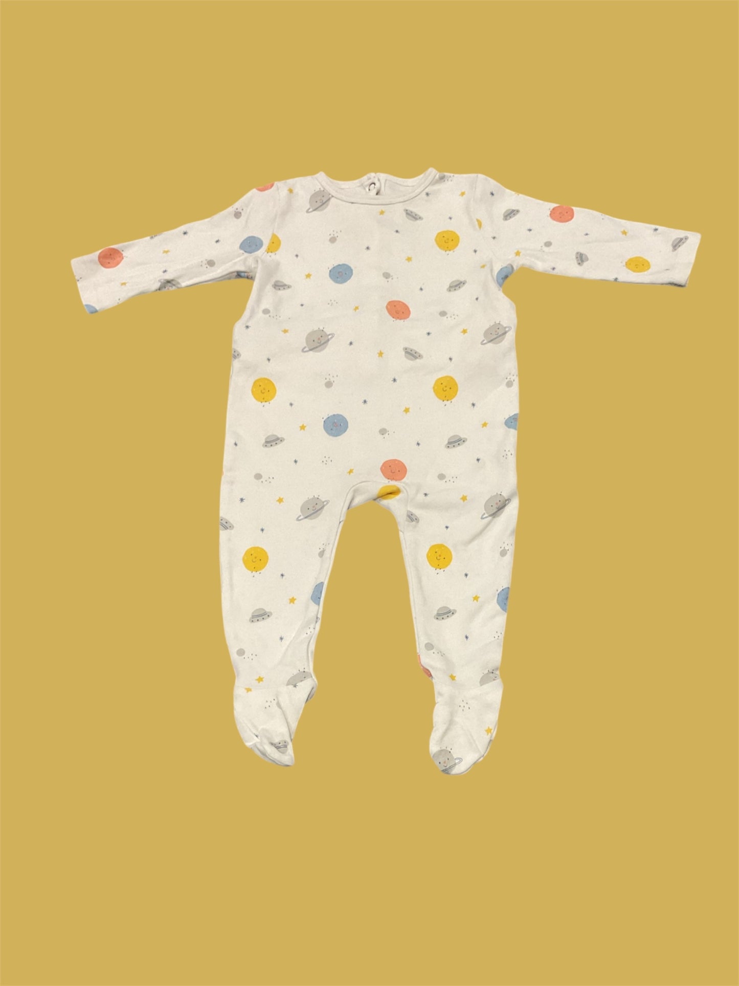 Pyjama coton mixte, 6 Mois.