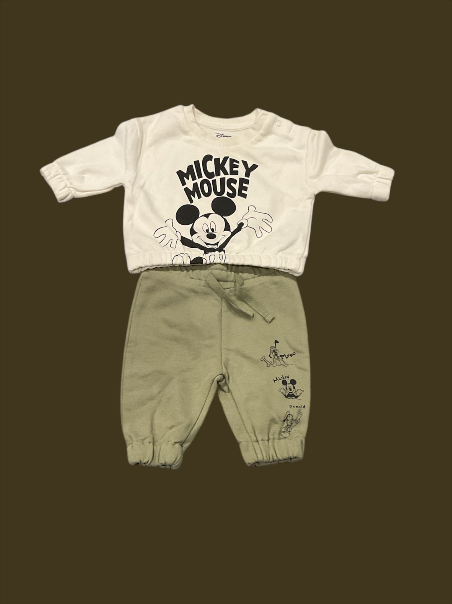 Ensemble Mickey pour bébé garçon, 3 Mois.