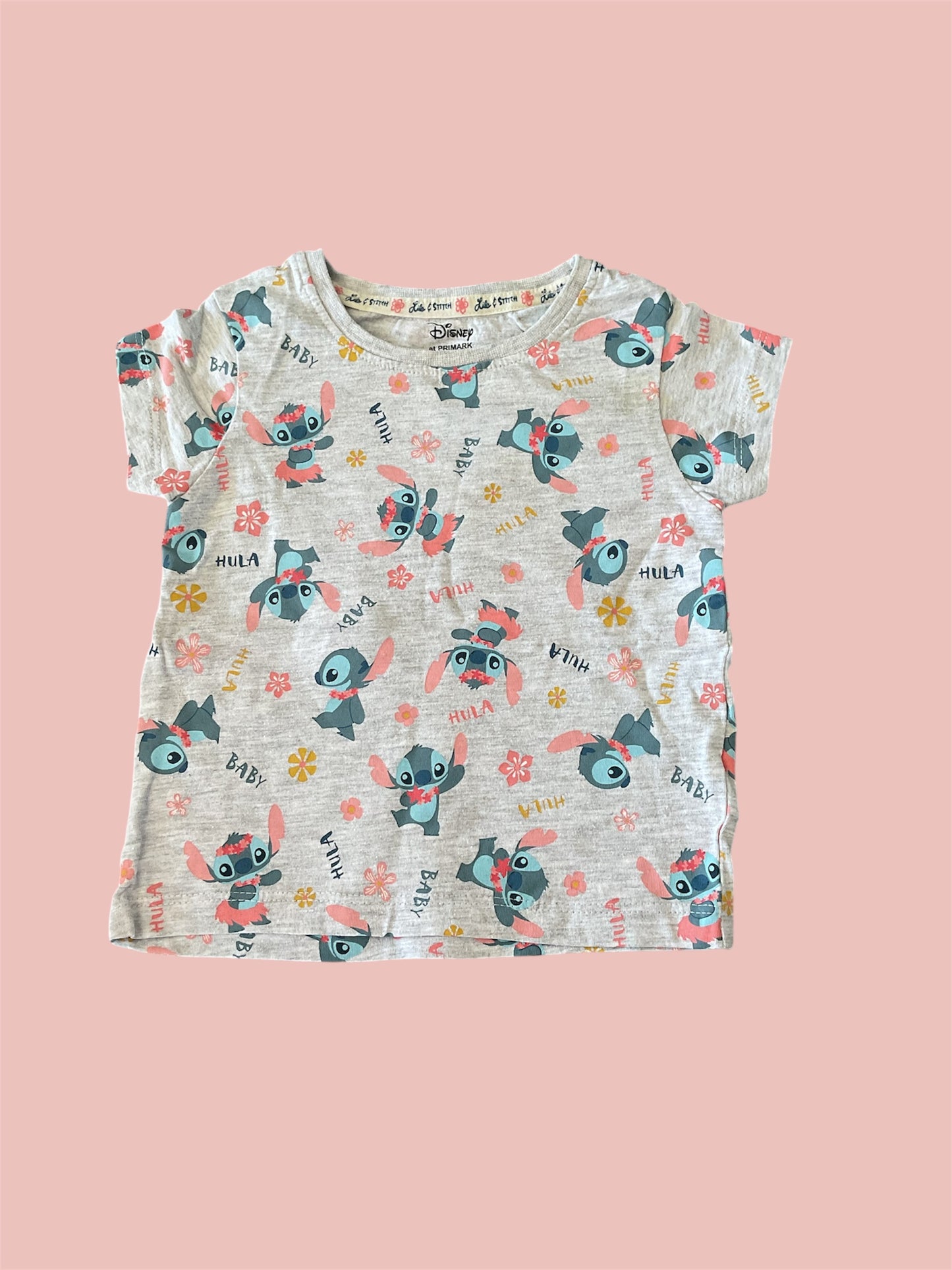 Teeshirt Stitch manches courtes pour bébé fille, 9-12 Mois.