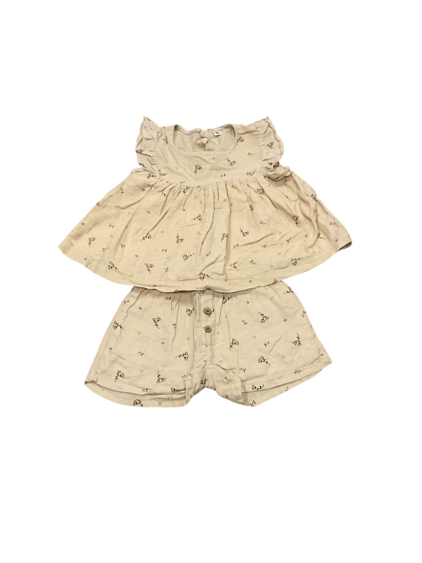 Ensemble short + haut pour bébé fille, 24 Mois.