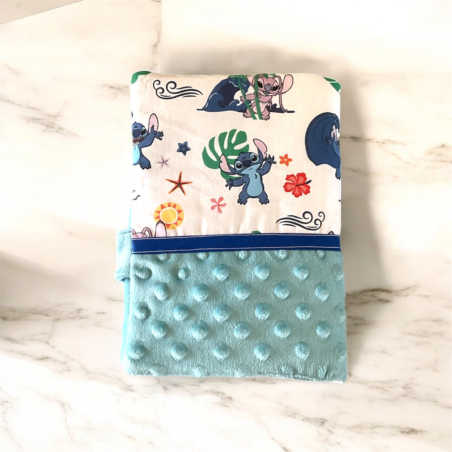 Protège carnet de santé personnalisable « Bleue Hawaï »