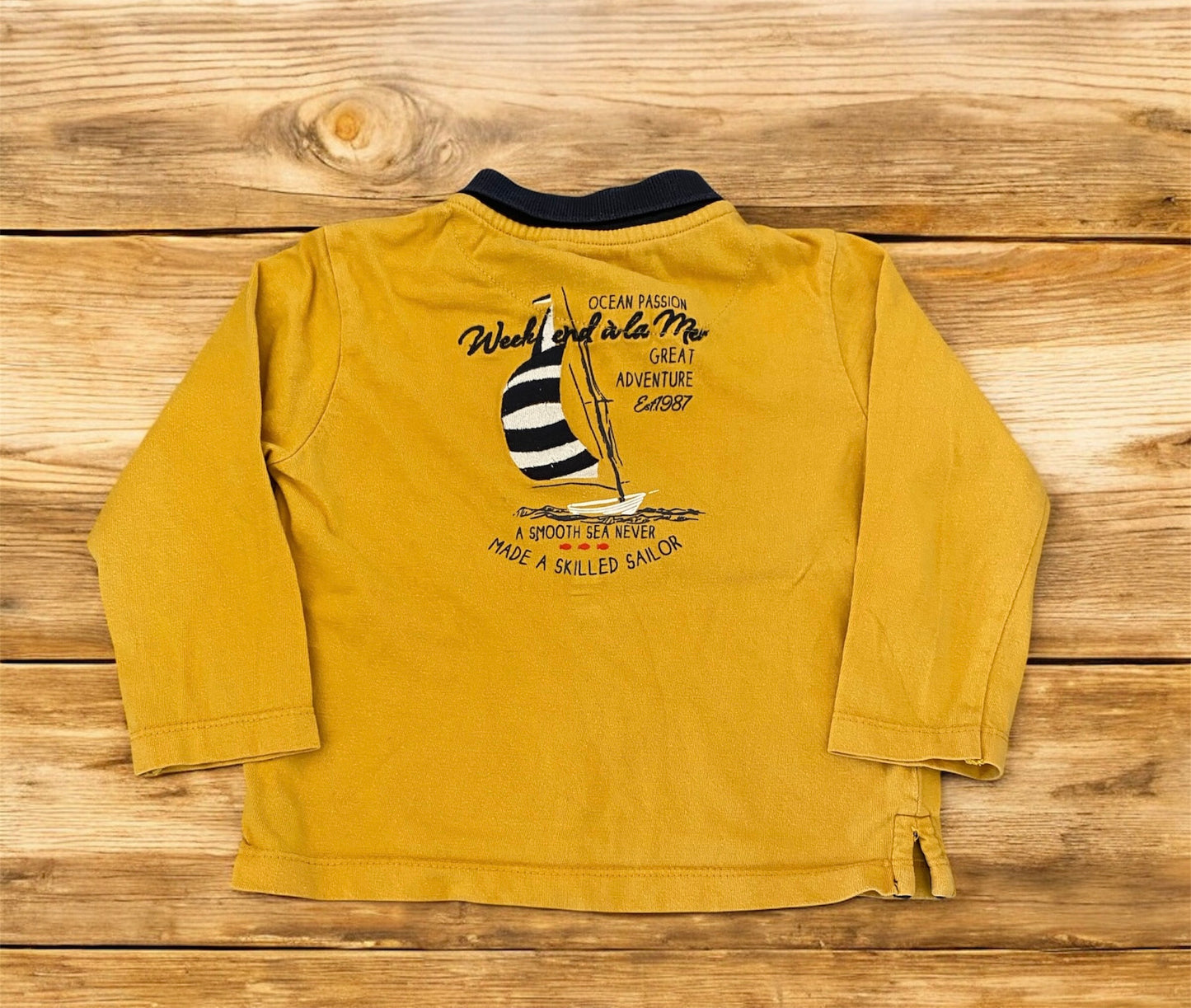 T-shirt manches longues Un Week End à la Mer 24 Mois
