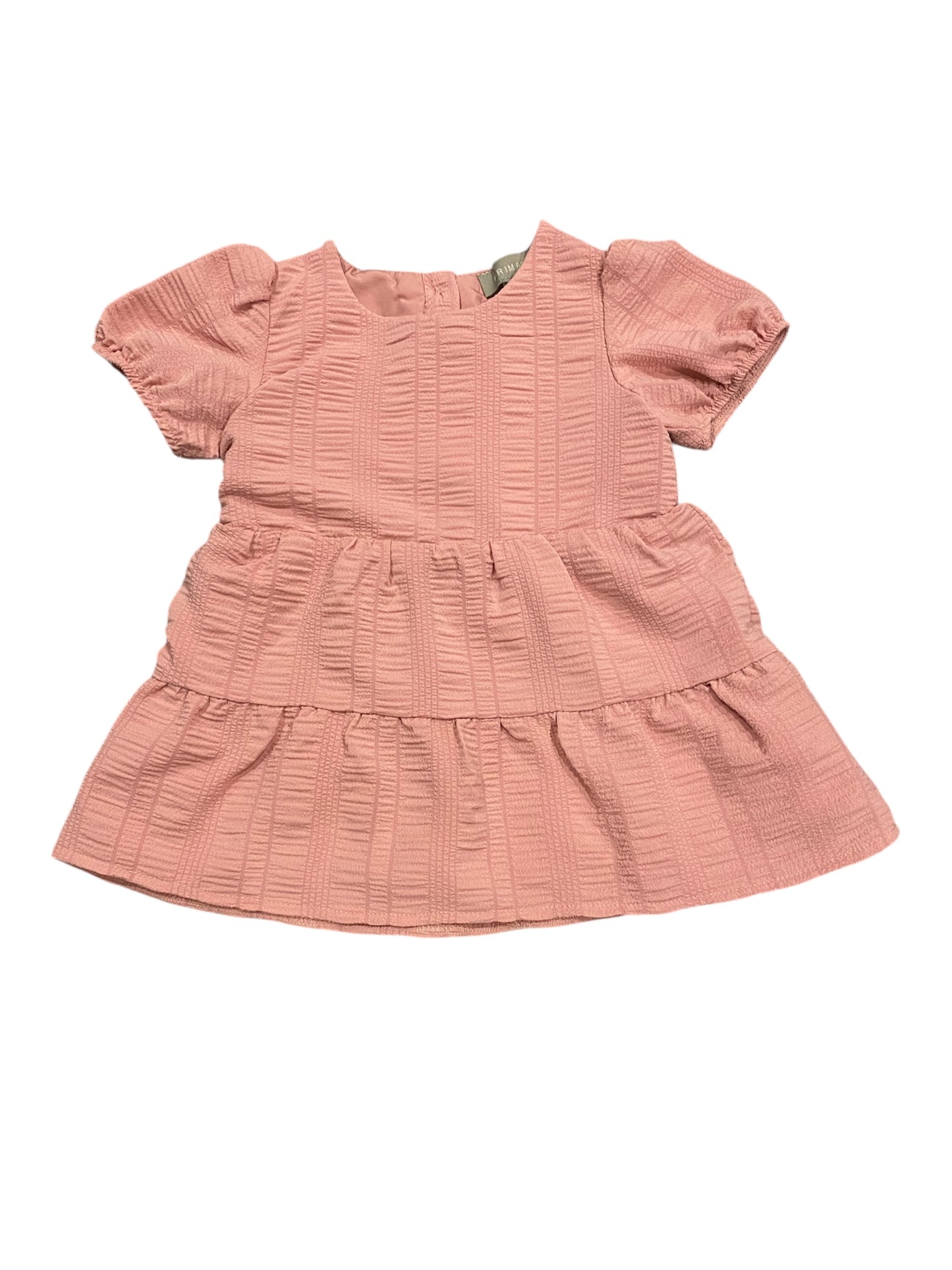 Robe rose manches courtes 6 Mois.