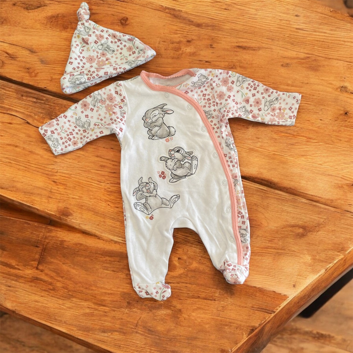 Pyjama + bonnet coton, Disney, Panpan 1 Mois