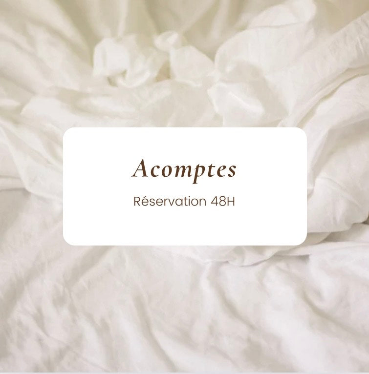 Acompte réservation