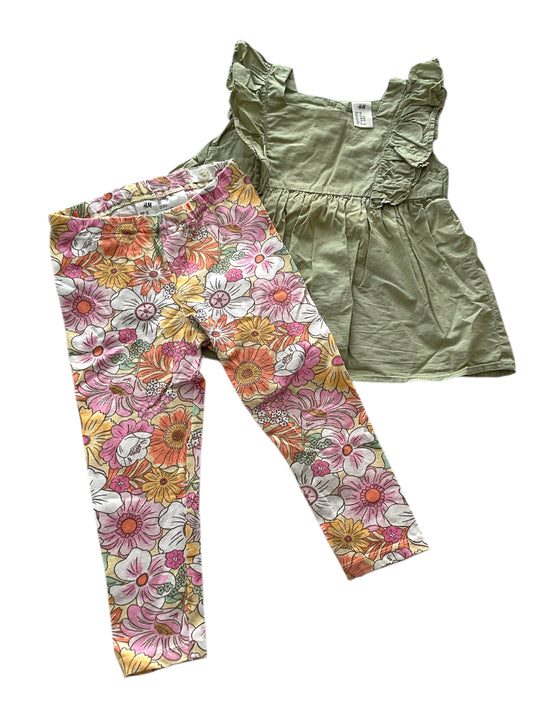 Ensemble haut + pantalon pour bébé fille, 24 Mois.