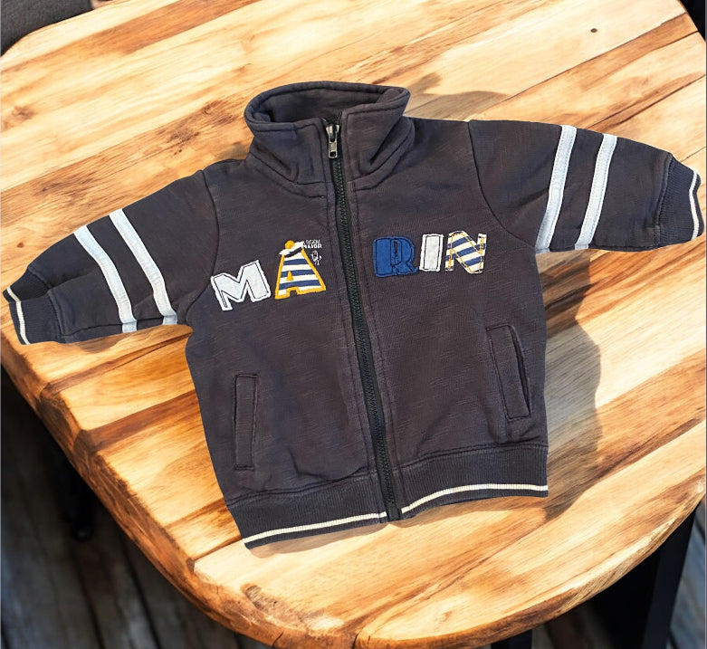 Sergent Major. Gilet Zippé 3 mois.