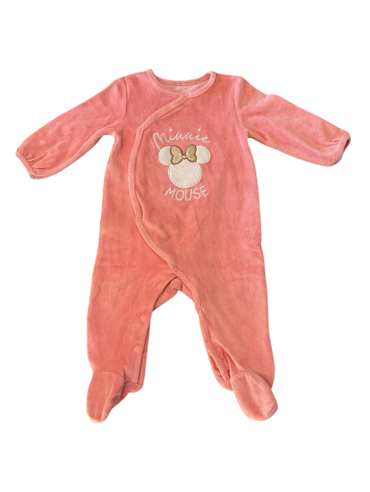 Pyjama dors-bien velours Minnie, 9 mois.