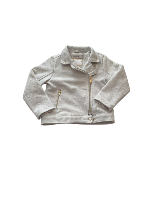 Veste manches longues blanche, 36 mois.