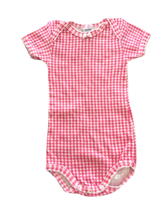 Body manches courtes fille. Petit Bateau. 12 mois