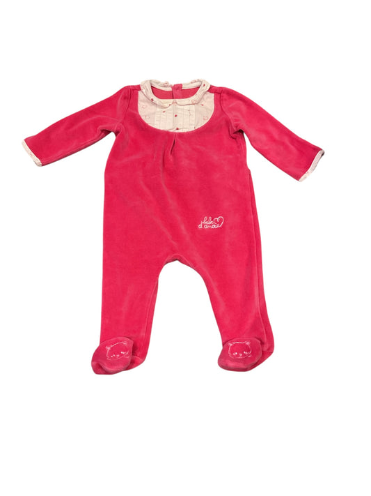 Pyjama velours tout doux Mon premier major. 6 mois