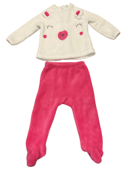 Pyjama polaire 2 pièces pour fille. 18 mois.