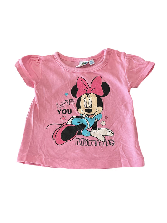 T-shirt pour bébé fille Minnie. 6 mois.