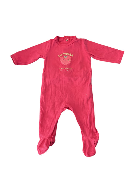 Pyjama coton pour bébé fille. 3 Mois.