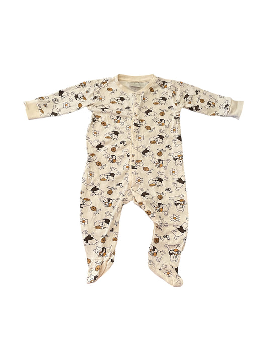 Pyjama coton bébé garçon, « Winnie L’ourson ». 6 Mois.