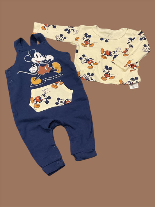 Ensemble Mickey pour bébé garçon, 6 Mois.