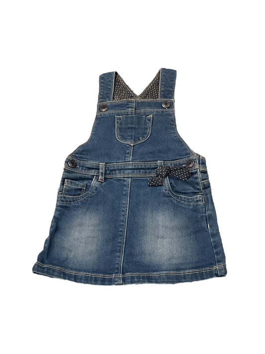 Robe à bretelles en jean 24 mois.