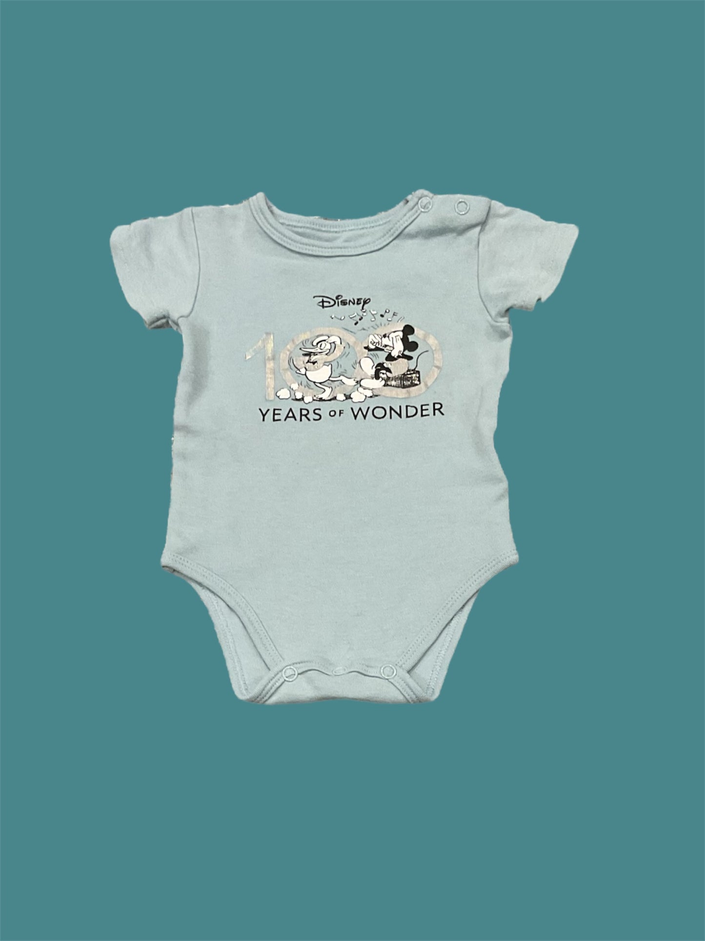 Lot de 2 bodies manches courtes Disney, 6 Mois.