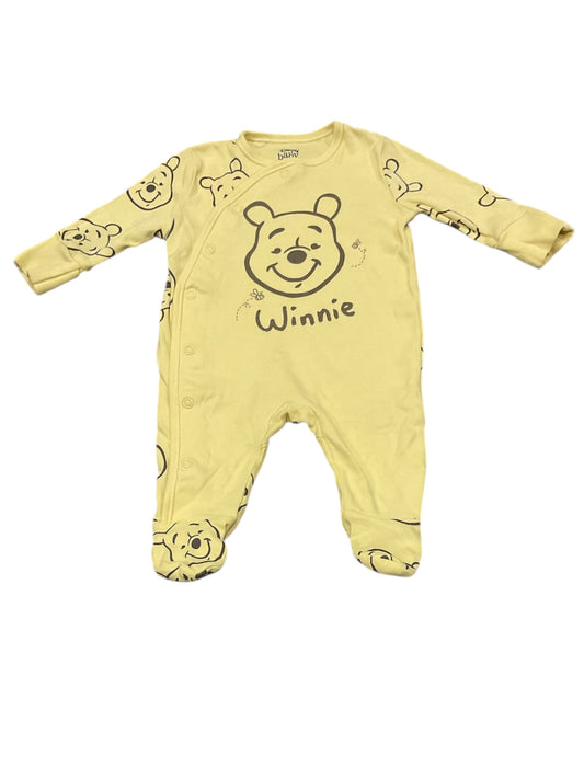 Pyjama coton mixte Winnie l’ourson, 3 mois.