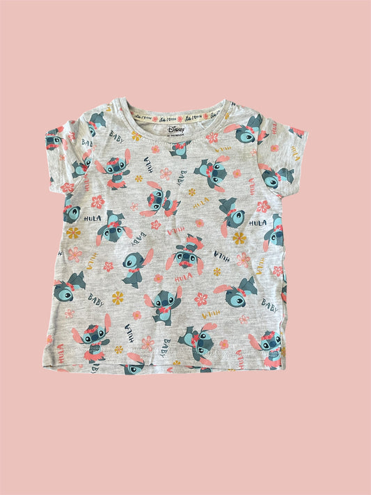 Teeshirt Stitch manches courtes pour bébé fille, 9-12 Mois.