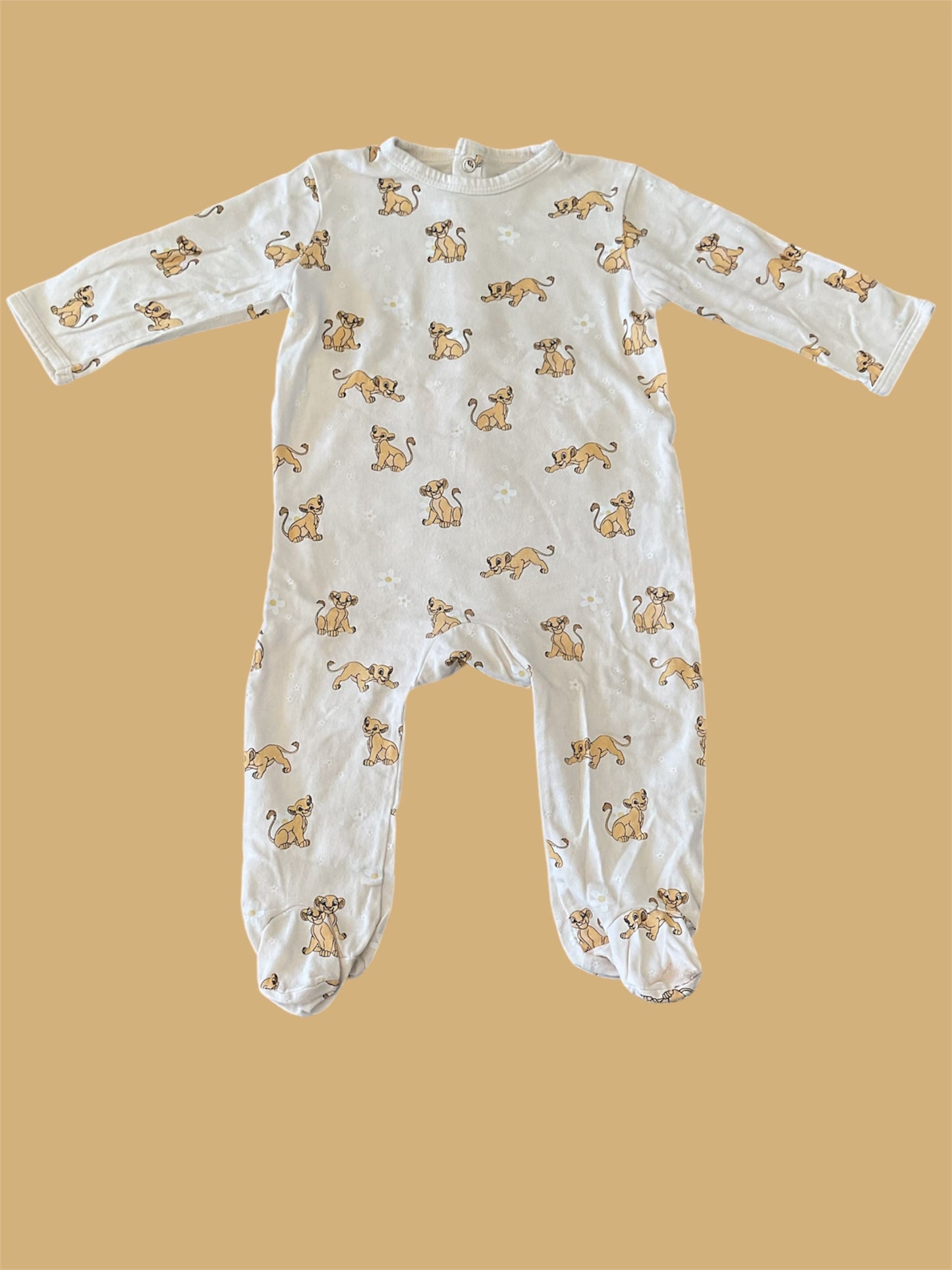 Pyjama dors-bien en coton, Roi lion, pour bébé fille, 12 Mois.