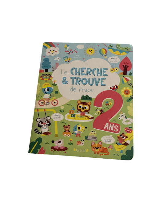 Livre cherche et trouves de mes 2 ans.