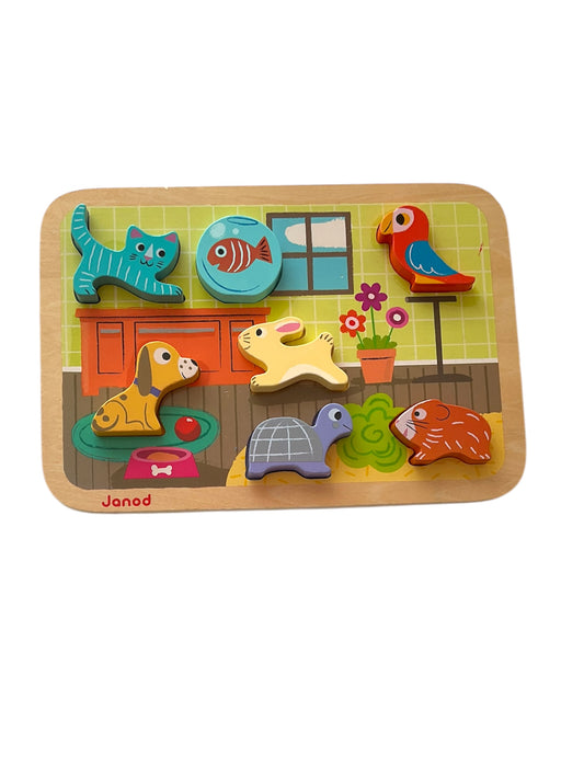 Puzzle en bois animaux