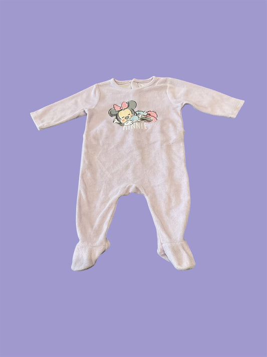 Pyjama velours Minnie 6 mois.