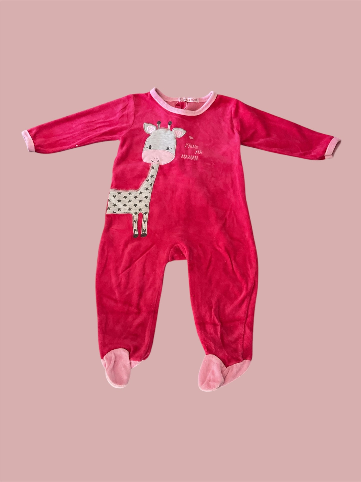 Pyjama dors-bien velours bébé fille, 24 Mois.