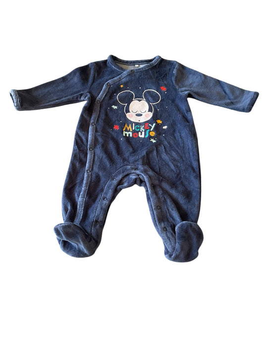 Pyjama dors-bien velours, Mickey. 3 mois.