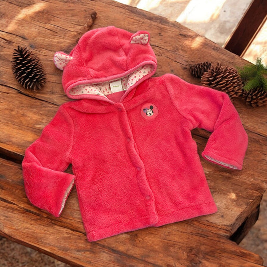 Gilet polaire à capuche Disney 6 Mois
