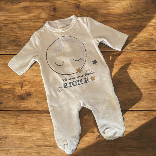 Pyjama velours mixte 1 mois