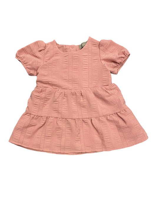 Robe rose manches courtes 6 Mois.