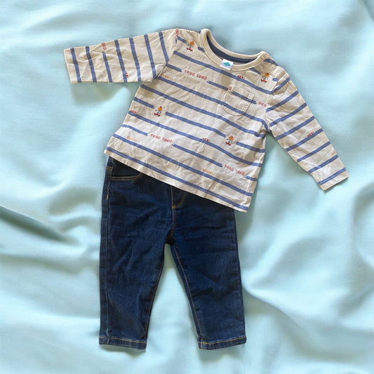 Ensemble Pull + Pantalon TEX 9 Mois