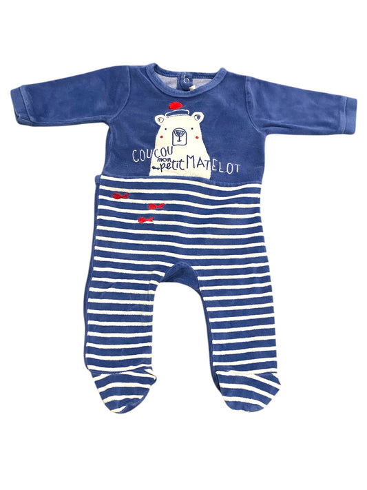 Pyjama Dors-bien velours 3 Mois