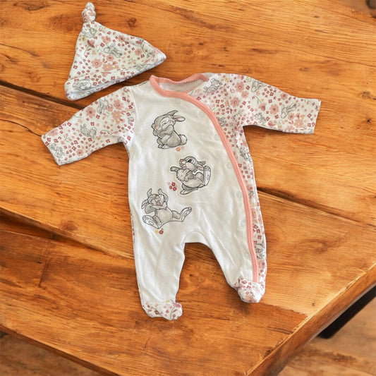 Pyjama + bonnet coton, Disney, Panpan 1 Mois